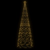 Árbol de Navidad cónico 1400 LED blanco cálido 160x500 cm 3