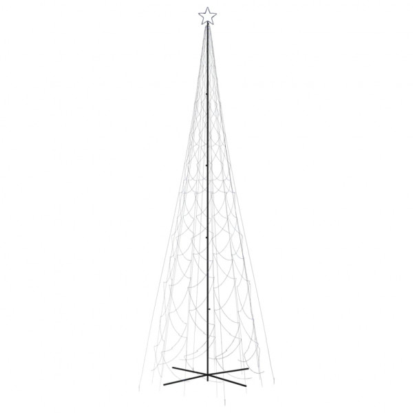 Árvore de Natal em cone 3000 luzes LED 230x800 cm azul M 2