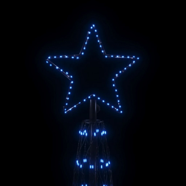Árbol de Navidad cónico 3000 LED azul 230x800 cm M 4
