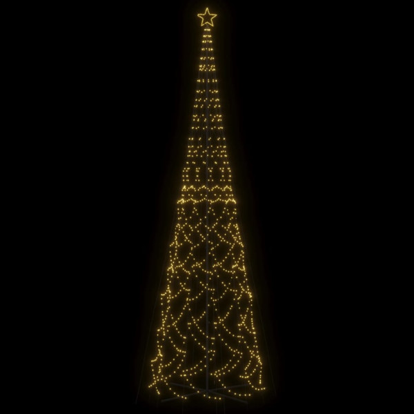 Árbol de Navidad cónico 3000 LED blanco cálido 230x800 cm M 3