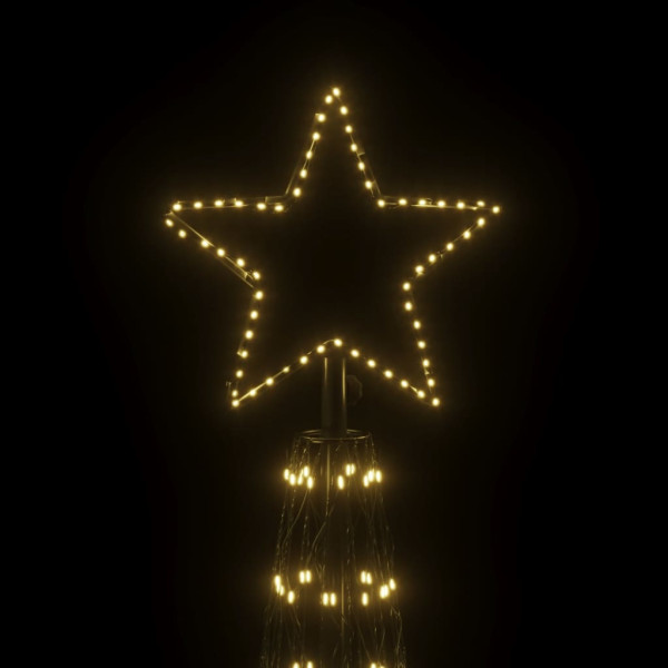 Árbol de Navidad cónico 3000 LED blanco cálido 230x800 cm M 4