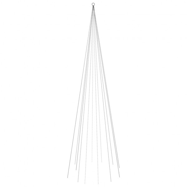 Árvore de Natal na bandeira 732 LED de cores 500 cm M 2