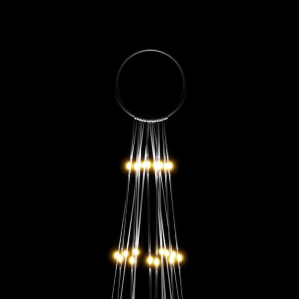 Árbol de Navidad en asta de bandera 1134LED blanco cálido 800cm M 4