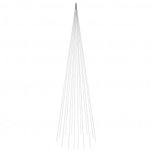 Árbol de Navidad en asta de bandera 1134 LED blanco frío 800 cm H