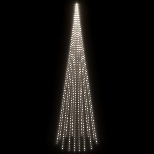 Árbol de Navidad en asta de bandera 1134 LED blanco frío 800 cm M 3