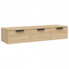 Armario de pared madera contrachapada roble sonoma 102x30x20 cm 2