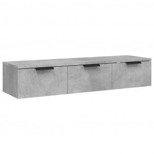 Armario de pared madera contrachapada gris hormigón 102x30x20cm H