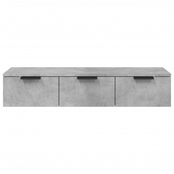 Armario de pared madera contrachapada gris hormigón 102x30x20cm M 5