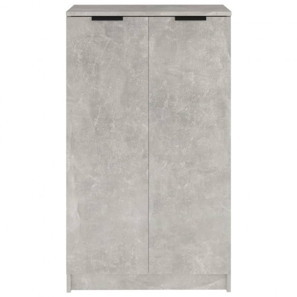 Mueble zapatero madera contrachapada gris hormigón 59x35x100 cm M 3