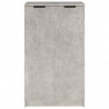 Mueble zapatero madera contrachapada gris hormigón 59x35x100 cm 3
