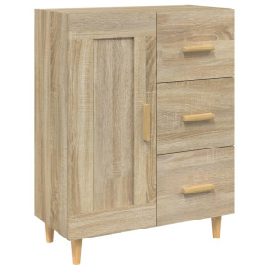 Aparador de madera contrachapada roble Sonoma 69.5x34x90 cm H