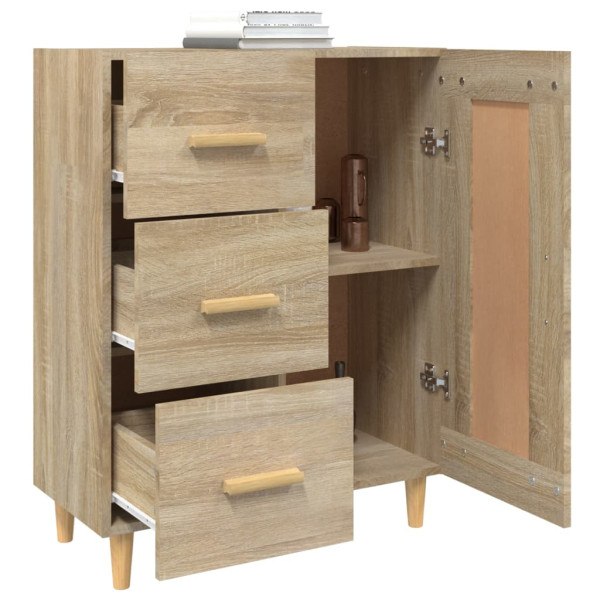 Aparador de madera contrachapada roble Sonoma 69.5x34x90 cm M 5
