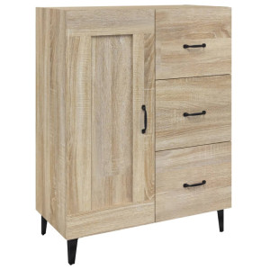 Aparador de madera contrachapada roble Sonoma 69.5x34x90 cm H