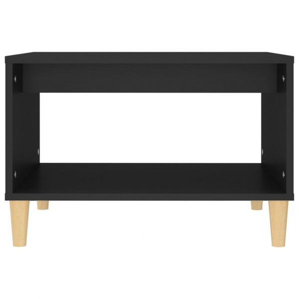 Mesa de centro madera contrachapada negro 60x50x40 cm M 5