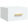 Mesita de noche de pared blanco 35x35x20 cm 2