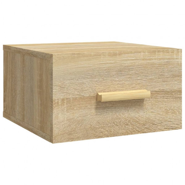 Mesa de cabeceira montagem na parede 35x35x20 cm cor sonoma M 2