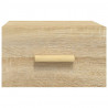 Mesitas de noche de pared 2 uds color roble Sonoma 35x35x20 cm 5