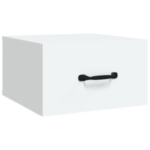 Mesita de noche de pared blanco 35x35x20 cm H