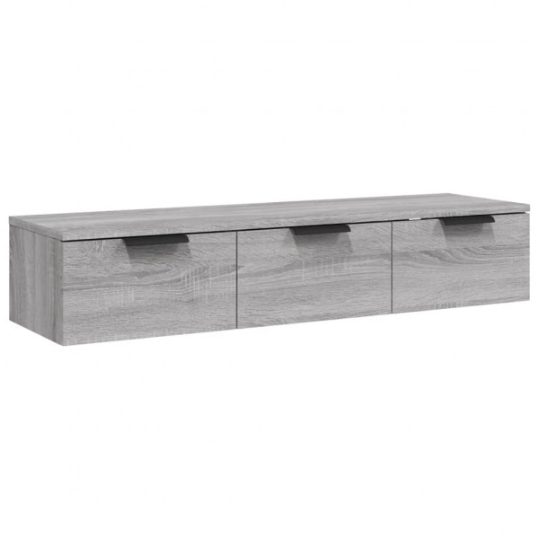 Armario de pared madera contrachapada gris Sonoma 102x30x20 cm M 2