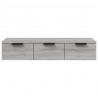 Armario de pared madera contrachapada gris Sonoma 102x30x20 cm 5