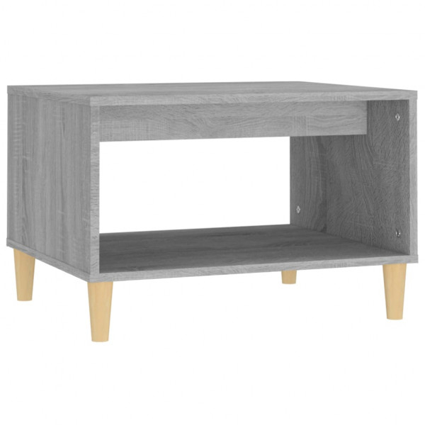 Mesa de centro madera contrachapada gris Sonoma 60x50x40 cm M 2