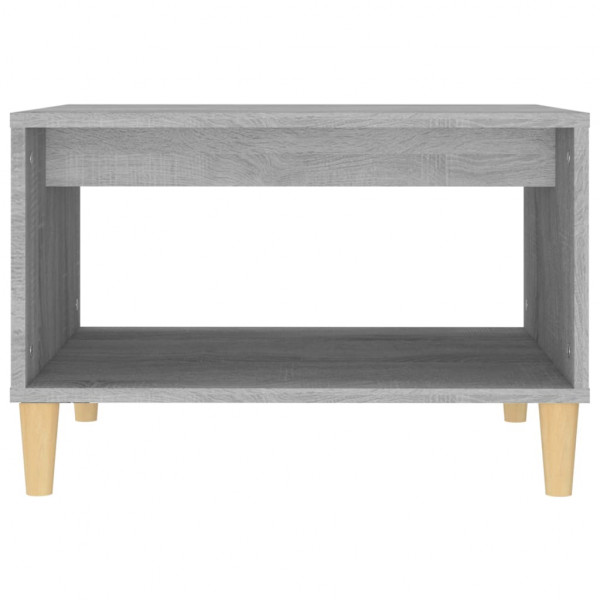 Mesa de centro madera contrachapada gris Sonoma 60x50x40 cm M 5