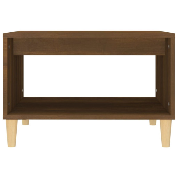 Mesa de centro madera contrachapada marrón roble 60x50x40 cm M 5