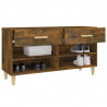 Mueble zapatero madera contrachapada roble ahumado 102x35x55 cm 5