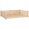 Cama para perros madera maciza de pino 95.5x65.5x28 cm 2