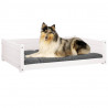 Cama para perros madera maciza de pino blanco 95.5x65.5x28 cm 4
