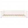 Cama para cães 95.5x65.5x28 cm madeira de pinho maciça branco 5