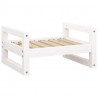 Cama para perros madera maciza de pino blanco 55.5x45.5x28 cm 2
