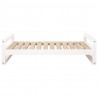 Cama para perros madera maciza de pino blanco 105.5x75.5x28 cm 5