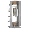 Mueble de recibidor 2 uds madera contrachapada gris Sonoma 5