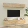 Móveis de TV para parede 4 pcs 100x30x30 cm carvalho sonoma 1