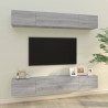 Muebles de TV 4 piezas gris Sonoma 100x30x30 cm 1