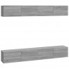 Muebles de TV 4 piezas gris Sonoma 100x30x30 cm 2