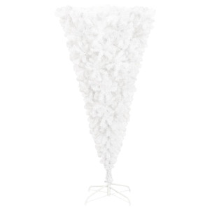 Árbol de Navidad artificial al revés con soporte blanco 240 cm H