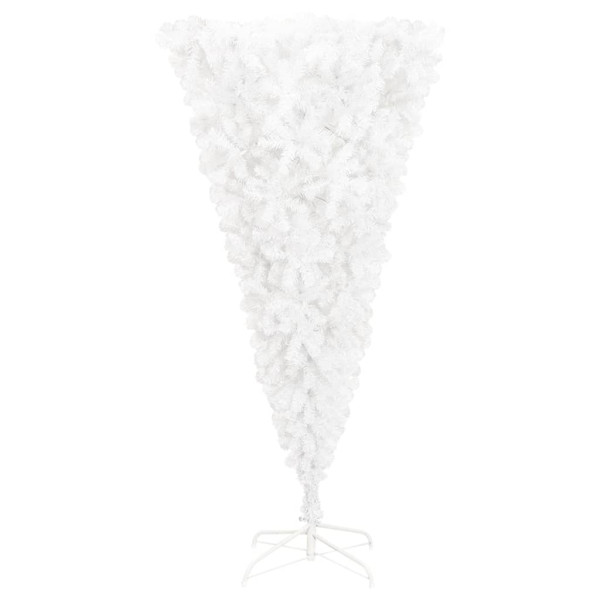 Árvore de Natal artificial invertida com suporte 240 cm branco M 2
