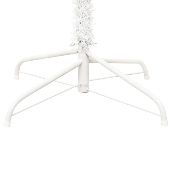 Árbol de Navidad artificial al revés con soporte blanco 240 cm M 4