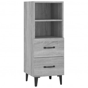 Aparador de madera contrachapada gris Sonoma 34.5x34x90 cm H