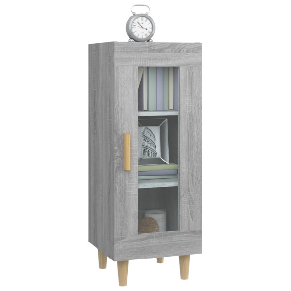 Aparador madera de ingeniería gris Sonoma 34.5x34x90 cm M 4