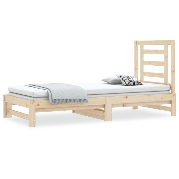 Sofá cama extraíble madera maciza de pino 2x(90x200) cm M 2