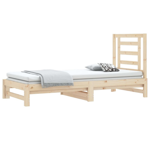 Sofá cama extraíble madera maciza de pino 2x(90x190) cm M 3