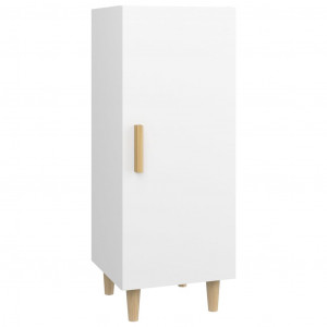 Aparador de madera contrachapada blanco 34.5x34x90 cm H