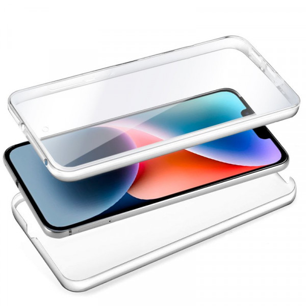 Fundação COOL Silicone 3D para iPhone 14 Além disso (Border Transparent + Trash) M 2