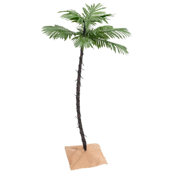 Palmera artificial con 72 LED blanco cálido 120 cm M 2