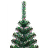 Árbol de Navidad artificial puntas iridiscentes PVC verde 210cm 3