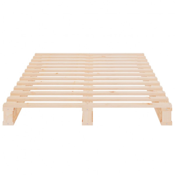 Cama de palets de madera maciza de pino 90x200 c M 5
