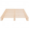Cama de palets de madera maciza de pino 90x200 c 5